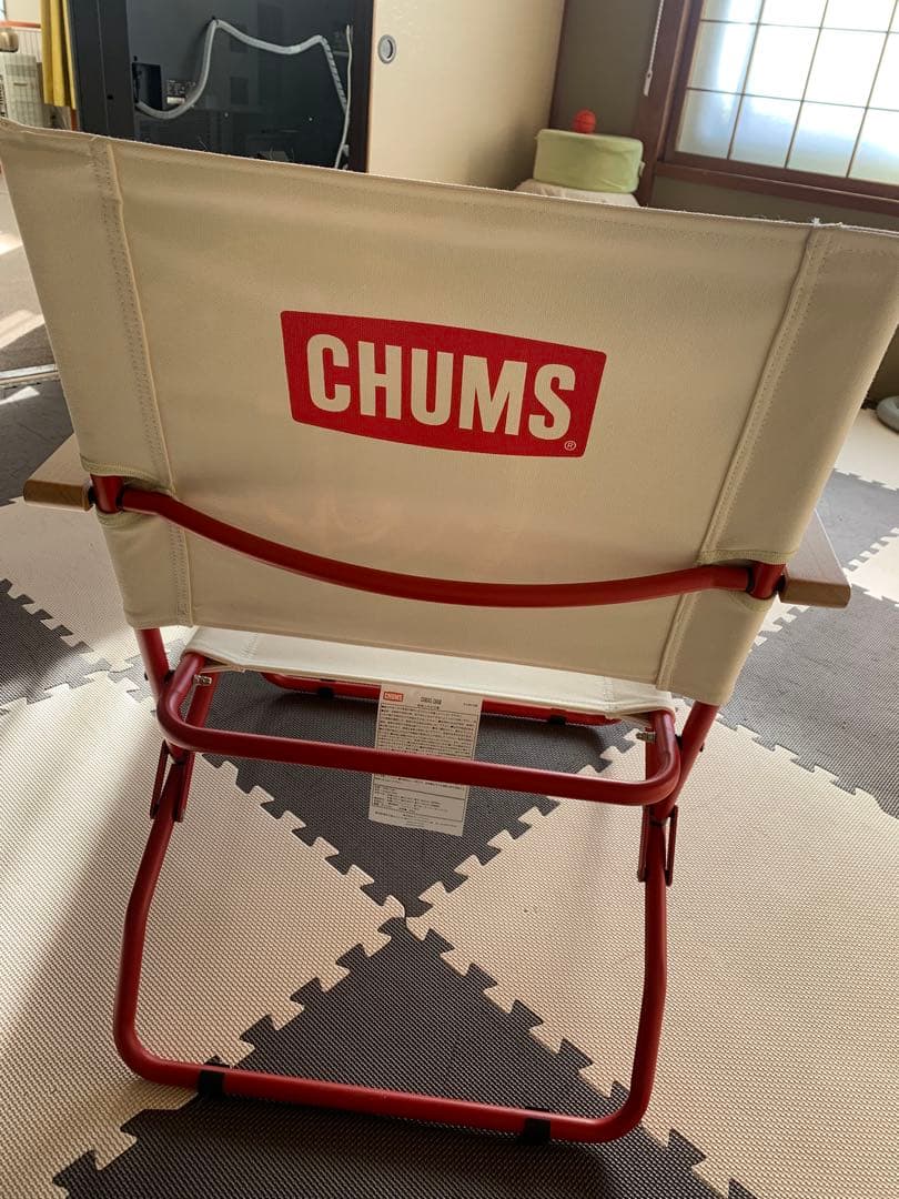 n*i様 CHUMS 折りたたみチェア ホワイト/レッド