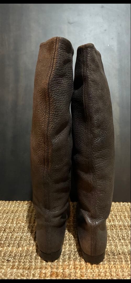 【美品】BOTTEGA VENETA ボッテガべネタ ニーハイ レザーブーツ