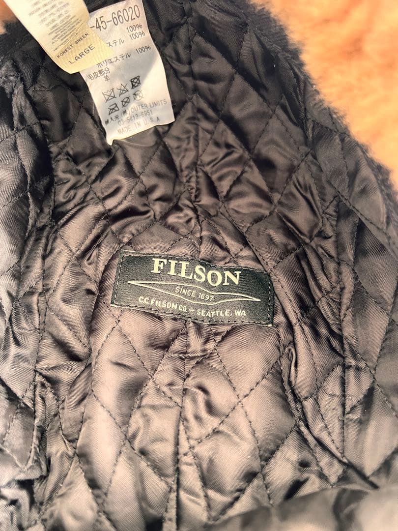 FILSON ボアキャップ100%VIRGIN WOOL