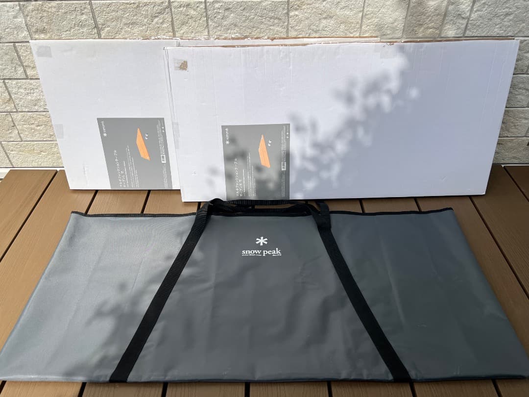 ⭐️【未使用】スノーピーク マルチファンクションテーブル オープンLとR竹セット