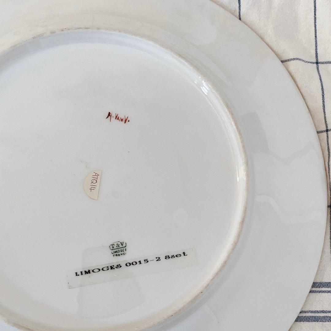 リモージュ　プレート　フランスアンティーク　　金彩　セーブル陶器