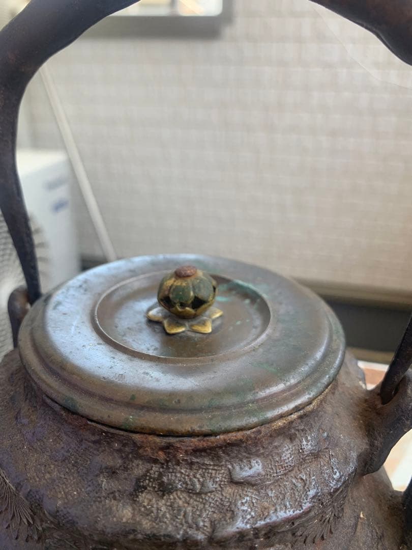 龍文堂造　茶道具図瓢箪形鉄瓶