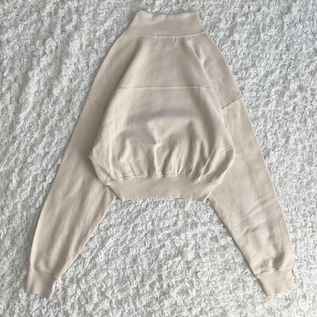 SKIN×EDIT.FOR LULU コラボ　クロップドスウェット ベージュ F