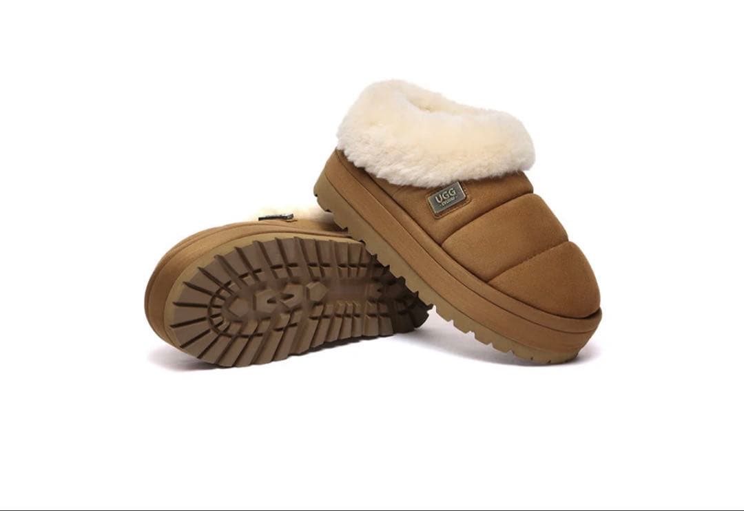 新品　UGG エクスプレス　ムートンブーツ　厚底　EU38