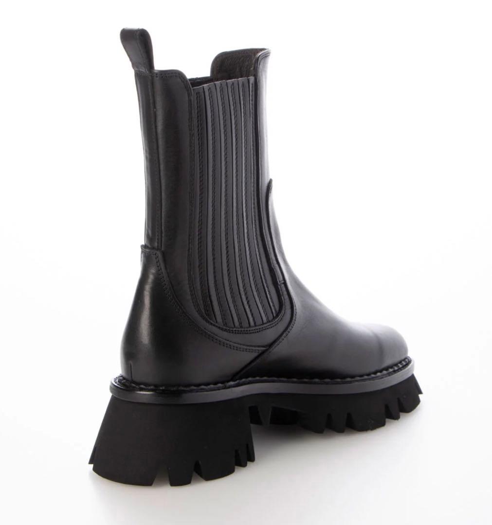 SAYA サヤ 5.5cm本革ラウンドトウ厚底チェルシーブーツ 23cm 新品