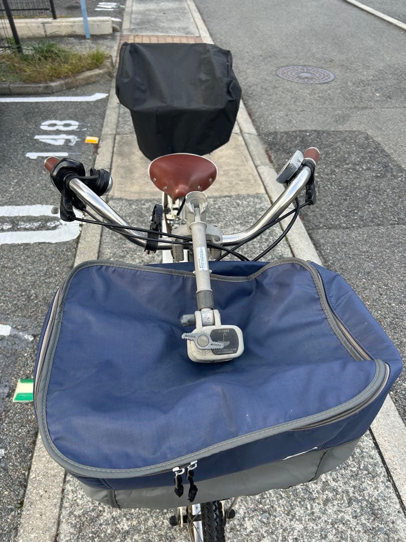 メ*ル様 電動アシスト自転車 シティタイプ バスケット付き