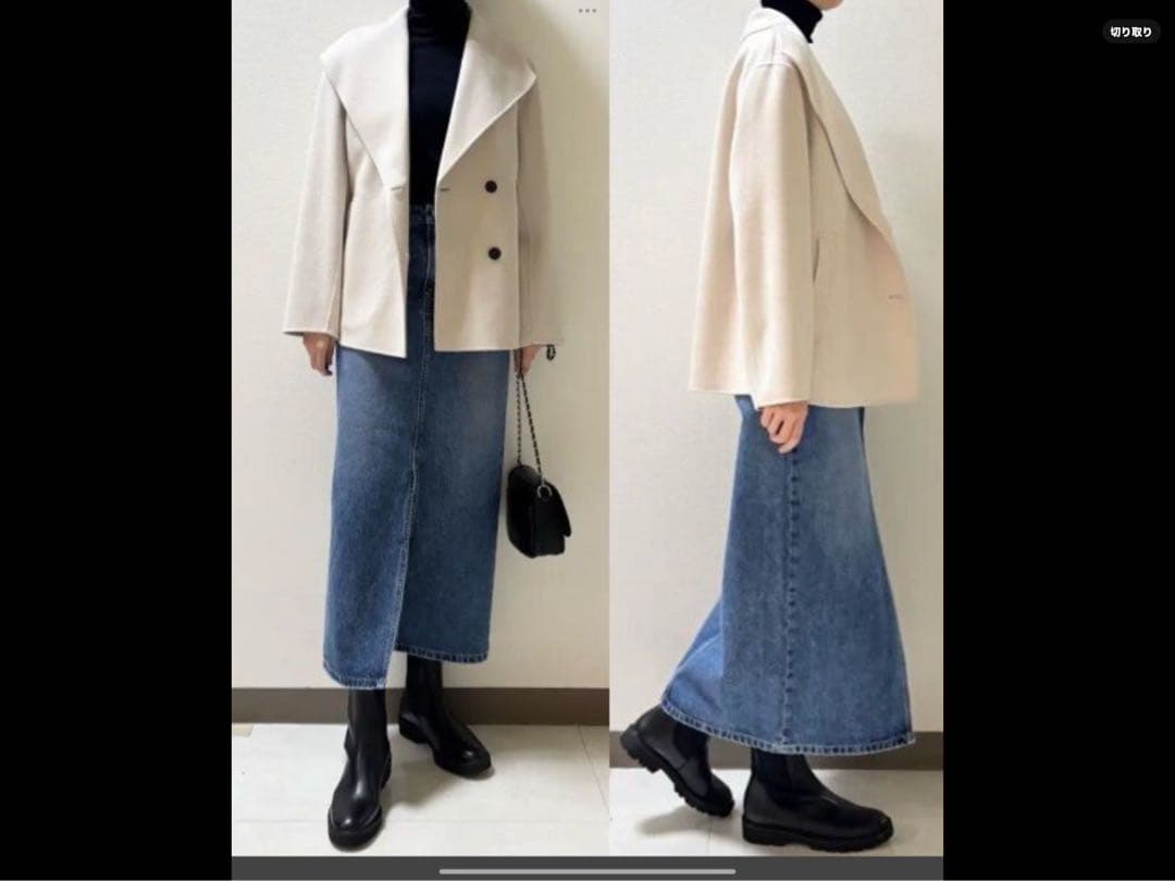 【新品.未使用】☆ICB カシミヤウールコート サイズ4(9号)55,000円