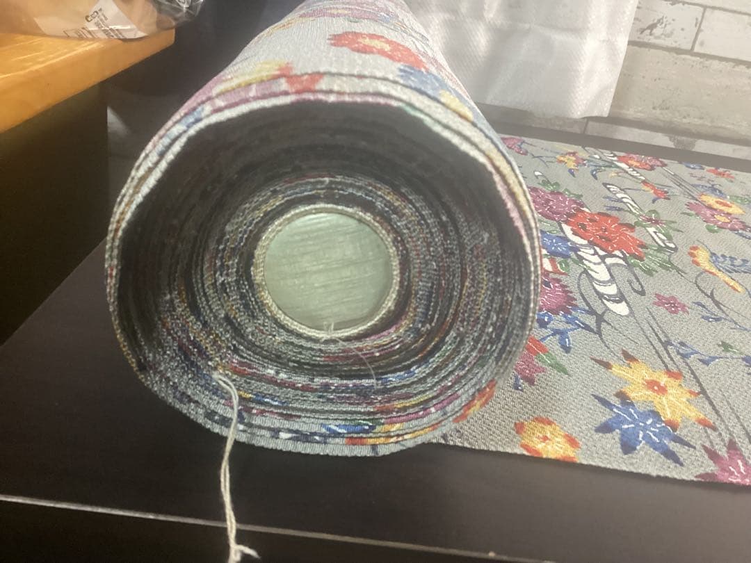 着物 反物 紅型 高級ちりめん 防縮加工 正絹 絹100% 未使用品 966