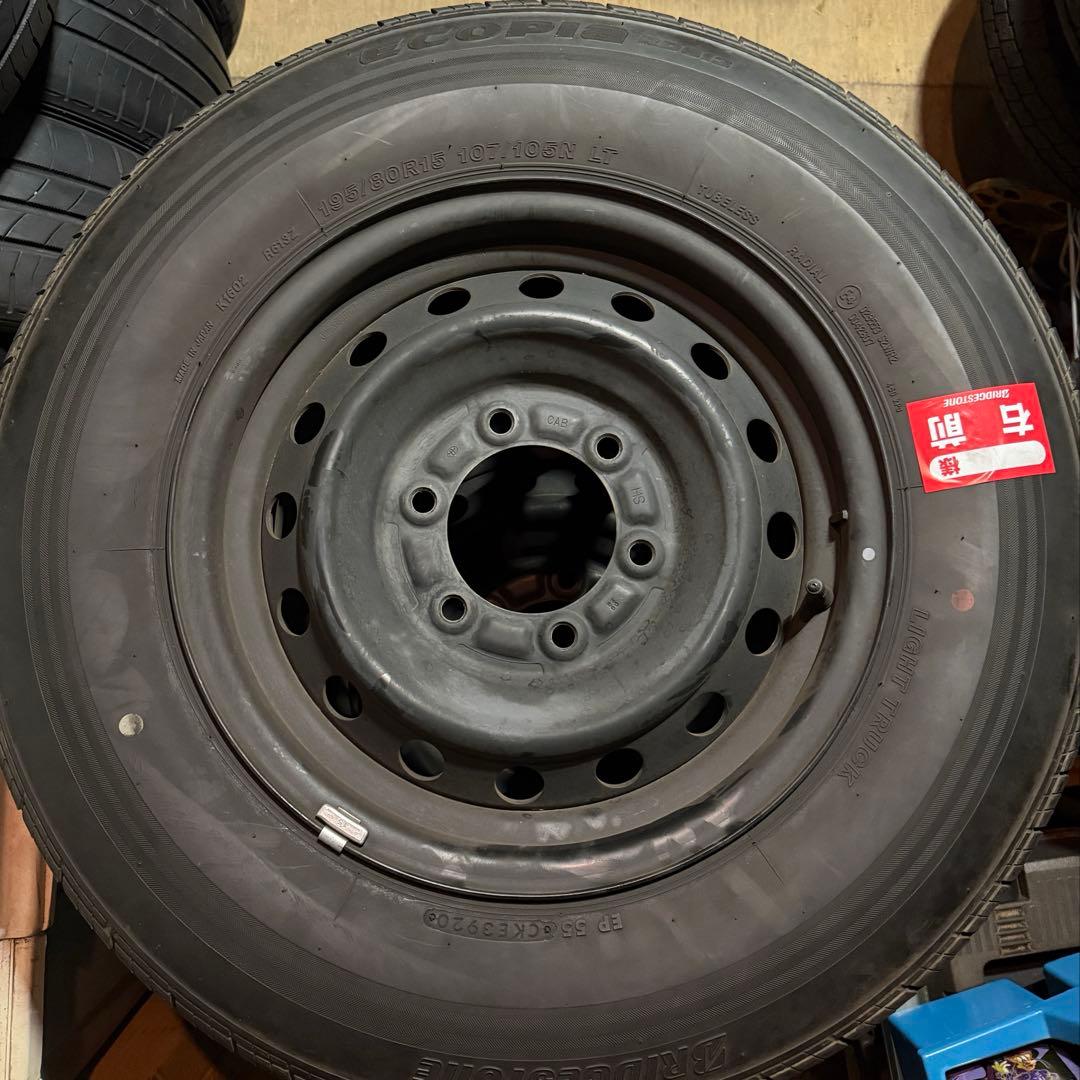 【格安】195/80R15 ハイエース純正　タイヤホイール4本