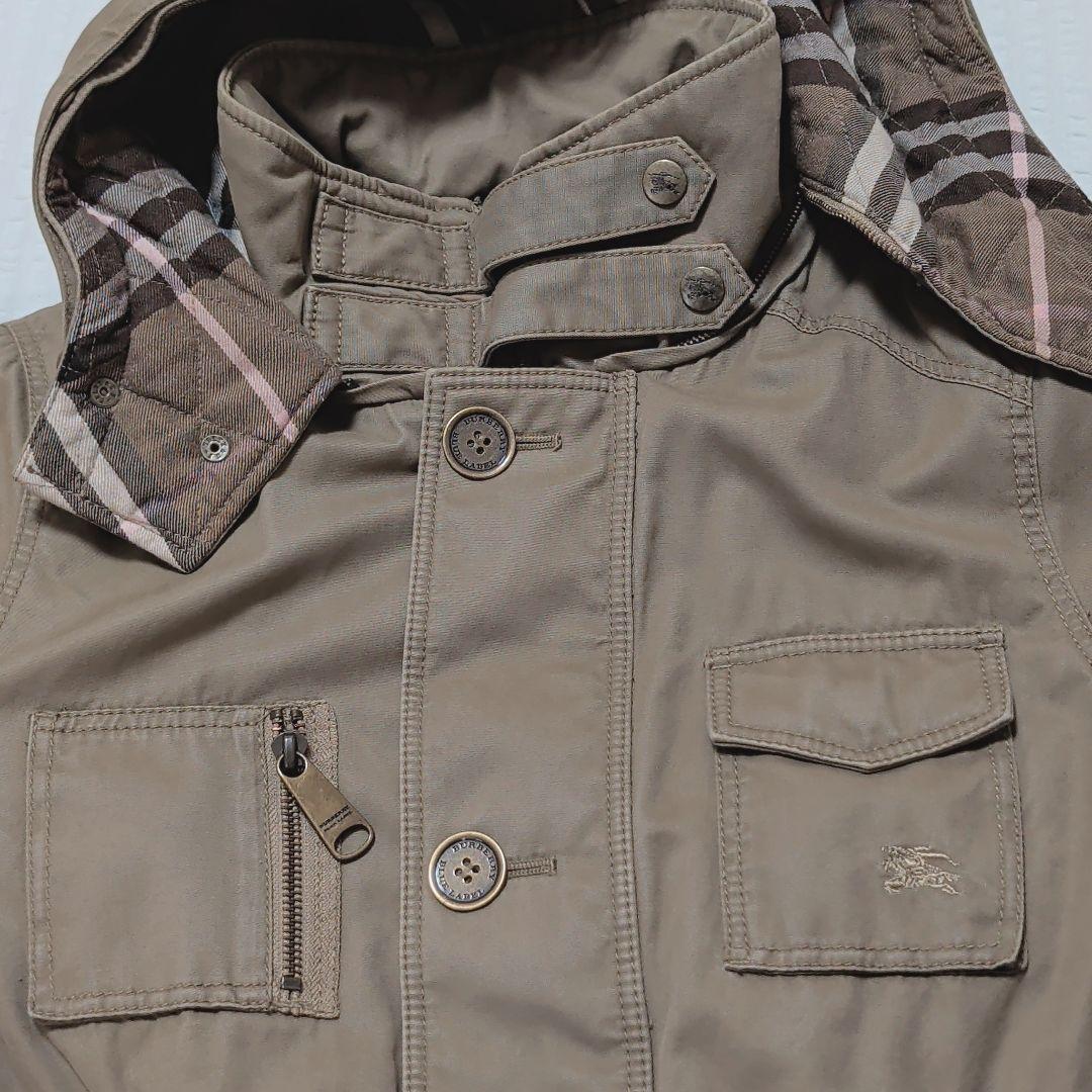 バーバリーブルーレーベル モッズコート ミリタリージャケット 38