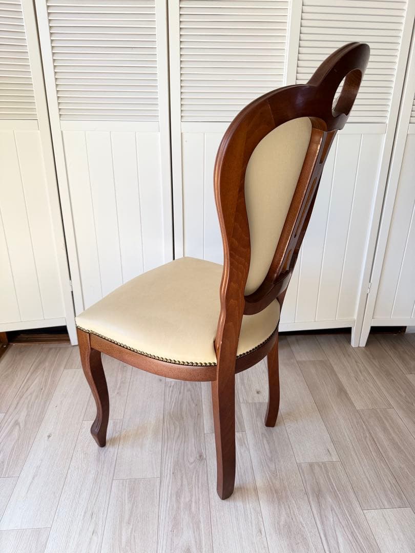 ③ サルタレッリ ダイニングチェア 猫脚チェア 1脚　(4脚同時販売)