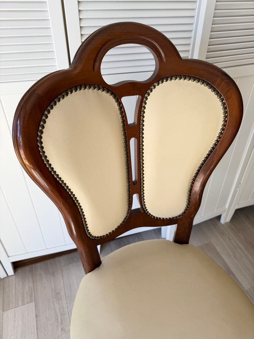 ③ サルタレッリ ダイニングチェア 猫脚チェア 1脚　(4脚同時販売)