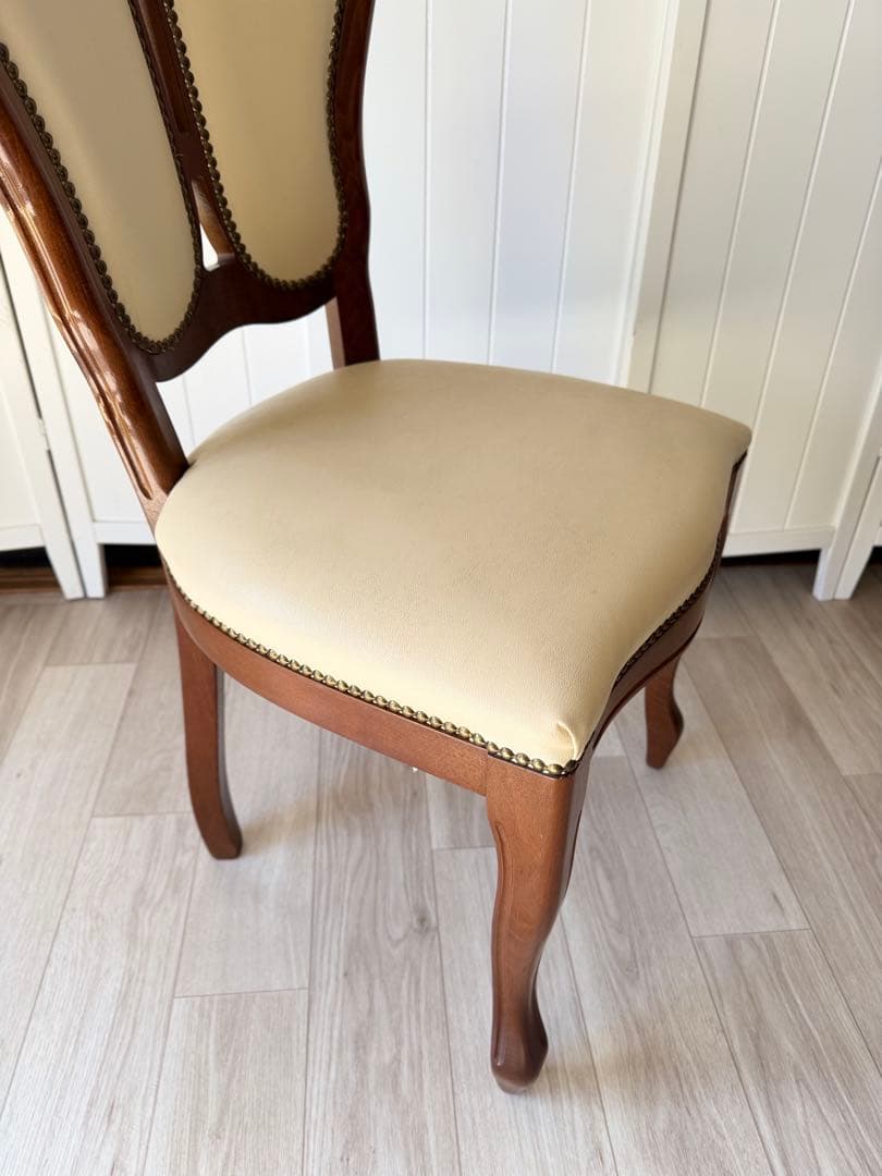 ③ サルタレッリ ダイニングチェア 猫脚チェア 1脚　(4脚同時販売)