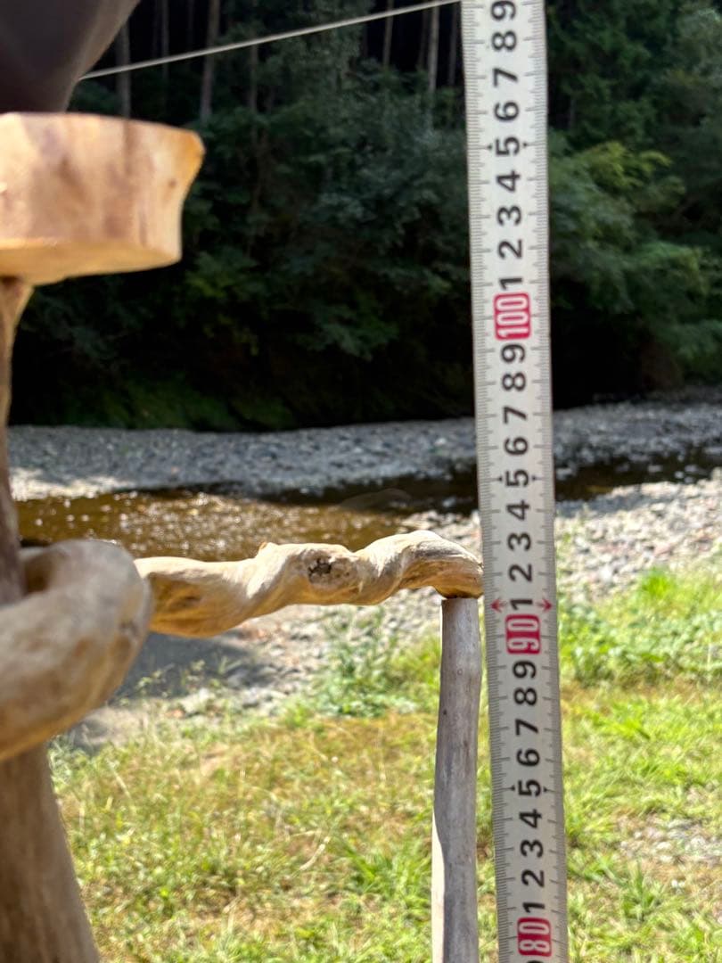 ハンドメイド　流木　バードアスレチック　バードジム　流木インテリア