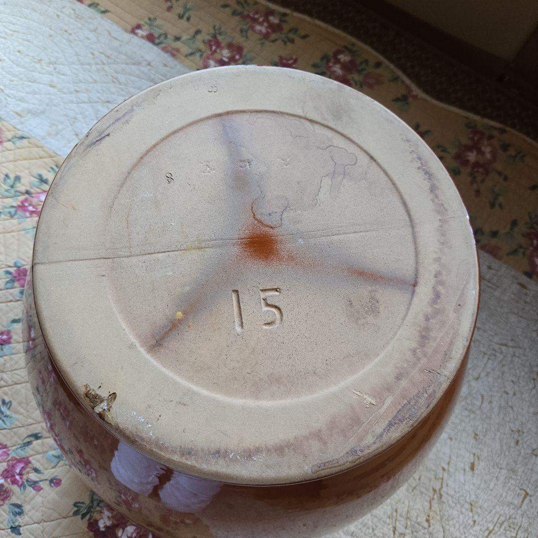 M*t様 常滑焼 久松窯かめ 漬け物容器 保存用器 15号 27,0L　特大サイ