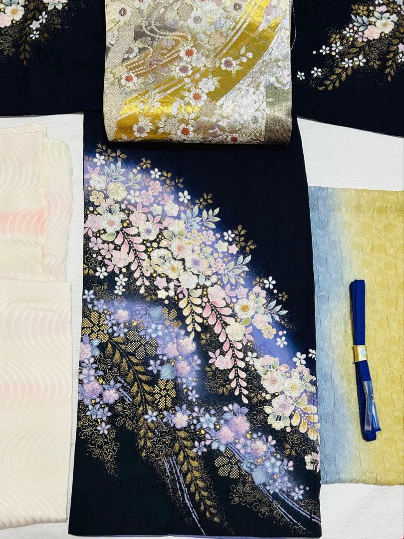 名門桐屋翠山　最高級辻ヶ花訪問着　5点セット　伊と幸正絹長襦袢　高級袋帯