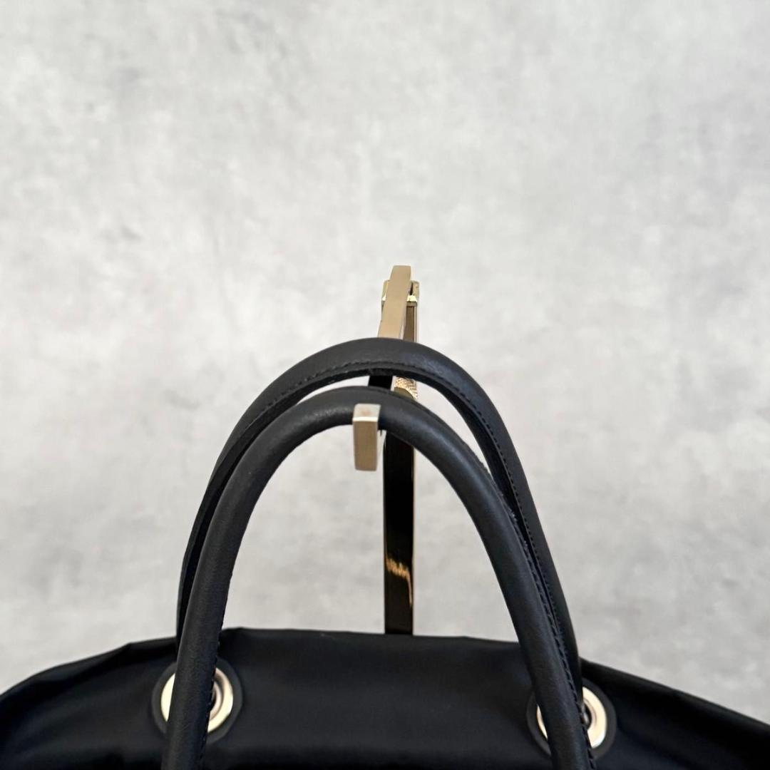 未使用級 VIOLAd’ORO BIANCA トートバッグS 2WAY 黒 軽量