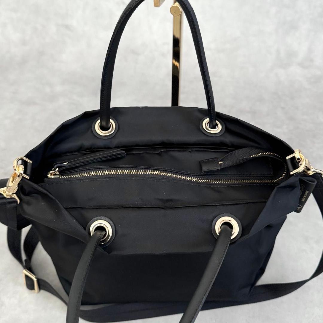 未使用級 VIOLAd’ORO BIANCA トートバッグS 2WAY 黒 軽量