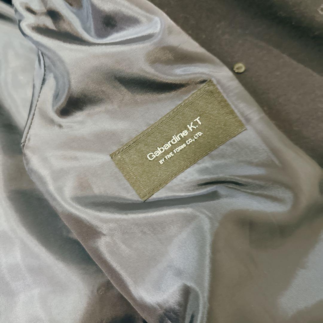 近年発売　美品　大きいサイズ　ギャバジンK T キヨコタカセ　ミドル丈ピーコート