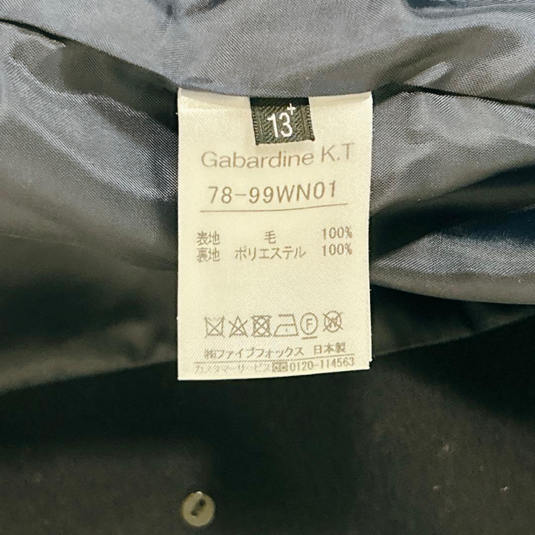 近年発売　美品　大きいサイズ　ギャバジンK T キヨコタカセ　ミドル丈ピーコート
