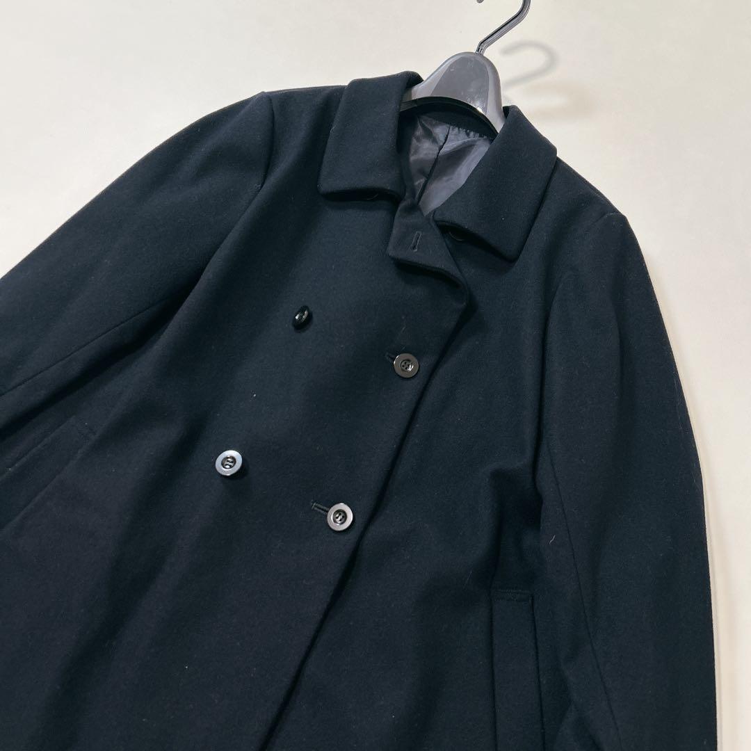 近年発売　美品　大きいサイズ　ギャバジンK T キヨコタカセ　ミドル丈ピーコート