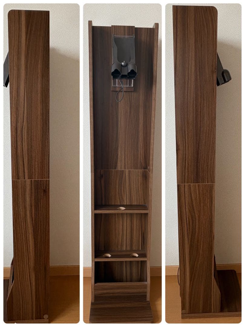ダイソン専用　木製コードレスクリーナー　brown