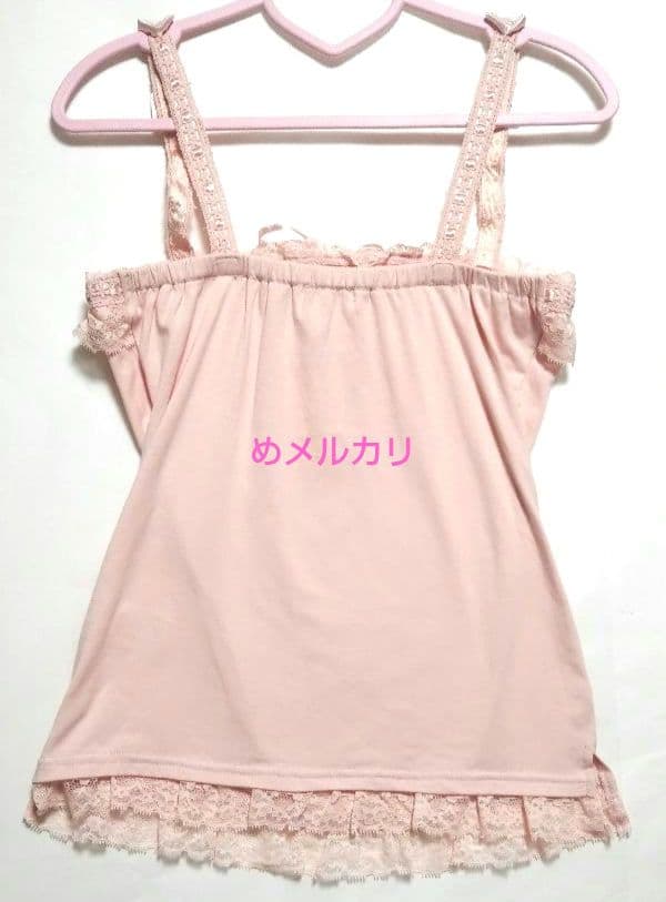 LIZ LISA リズリサ キャミソール 肩リボン ピンク タグ付