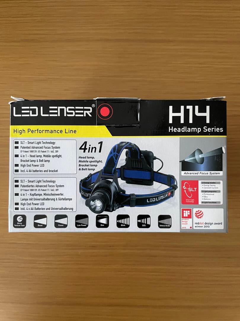 【値下げ】未使用品　へッドライト　LED LENSER H14