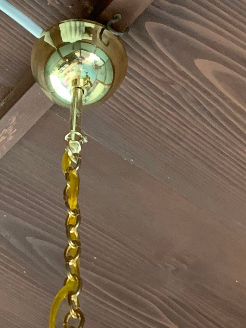 ステンドグラスペンダントライト　ひっかけシーリングランプ