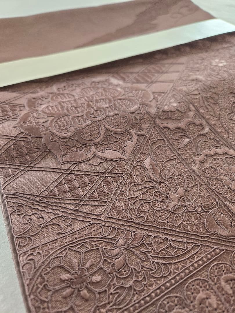 新品❤極上質◾汕頭刺繍袋帯◾お太鼓柄