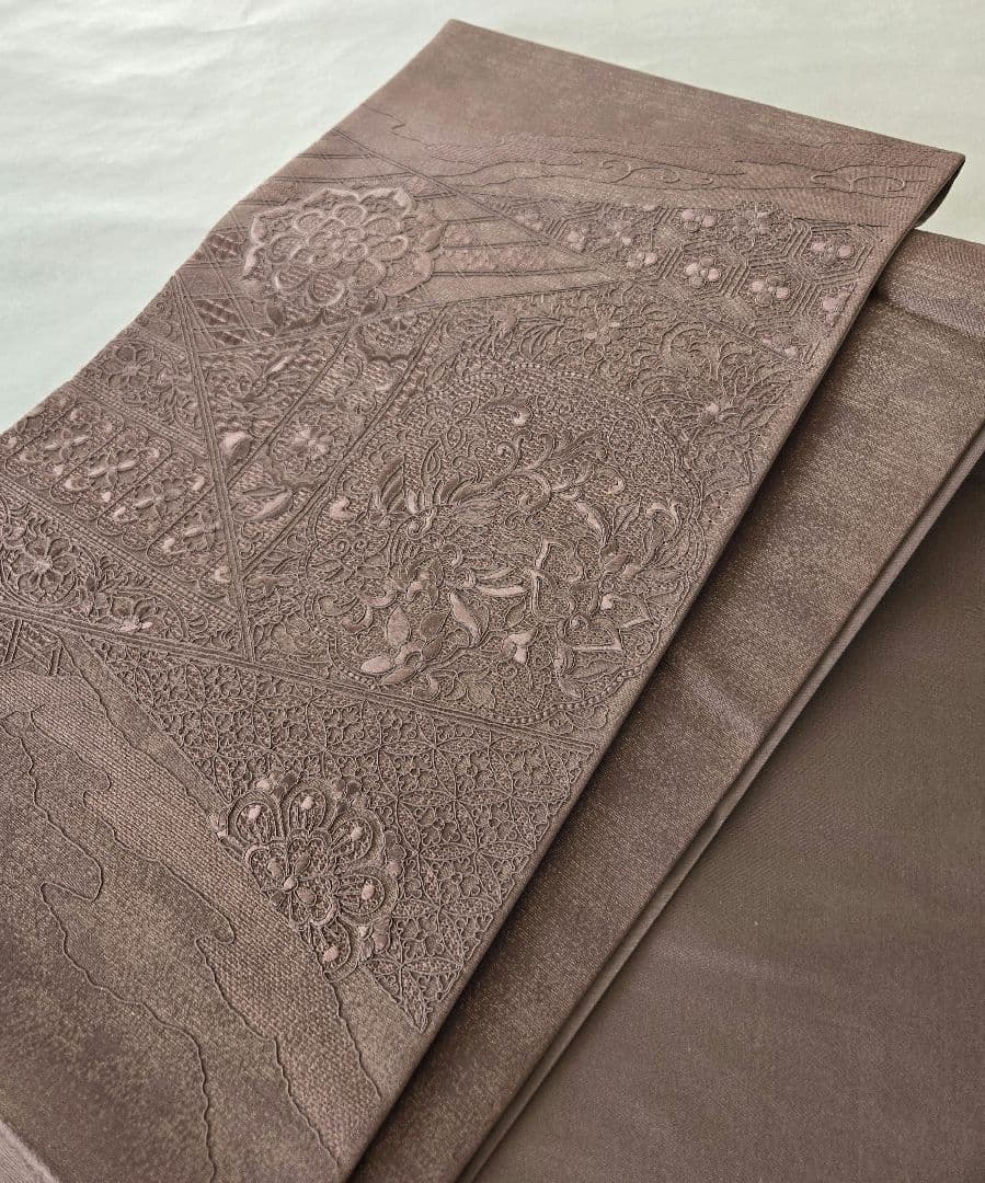 新品❤極上質◾汕頭刺繍袋帯◾お太鼓柄