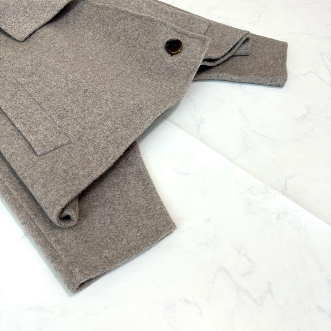23AW✨️未使用級　ミニッツ　ショートコート　ウールリバー仕立て　モカベージュ