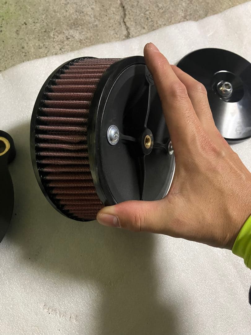 M8 ハーレー　ブラックパレード　S&S エアクリ　ステルス　ほぼ新品