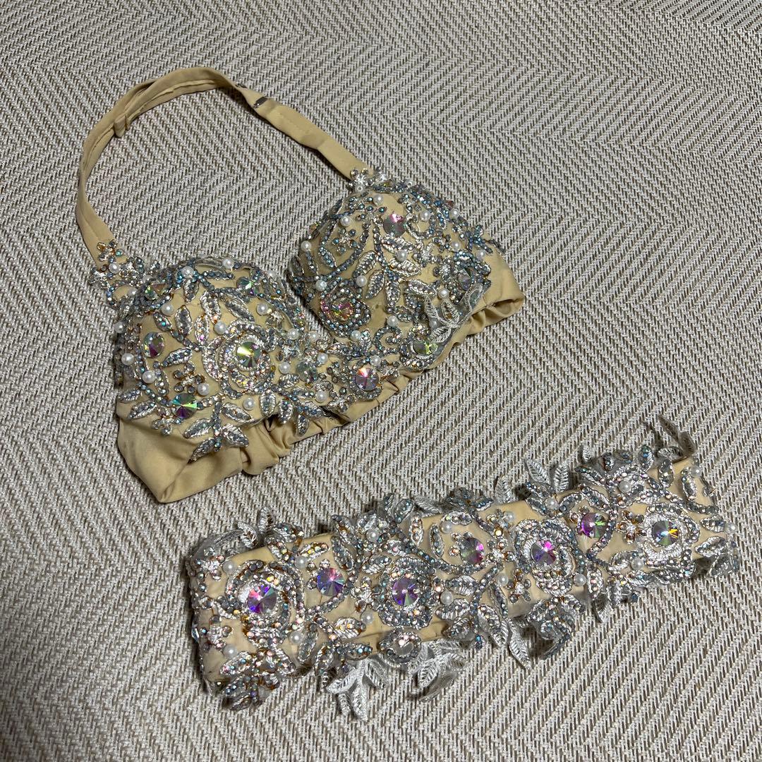 ベリーダンス衣装　ブラ＆ベルト　ブラベルトＳサイズ