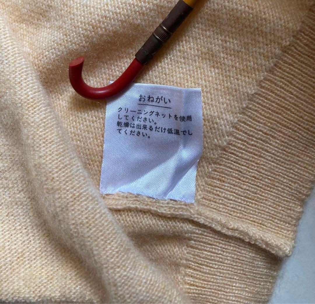 BALLANTYNE バランタイン カシミヤ襟付きカーディガン スコットランド製