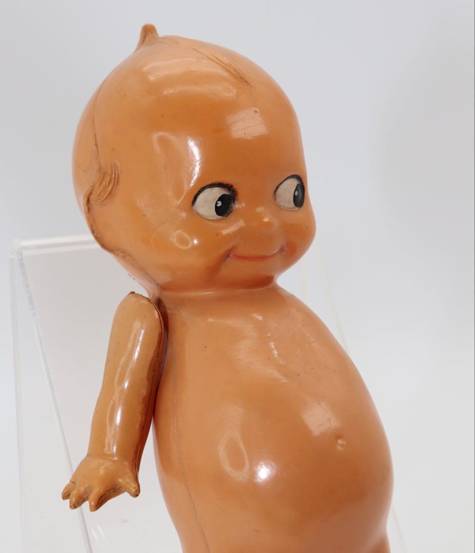 アンティーク・セルロイド・キューピー人形 ベージュ19cm