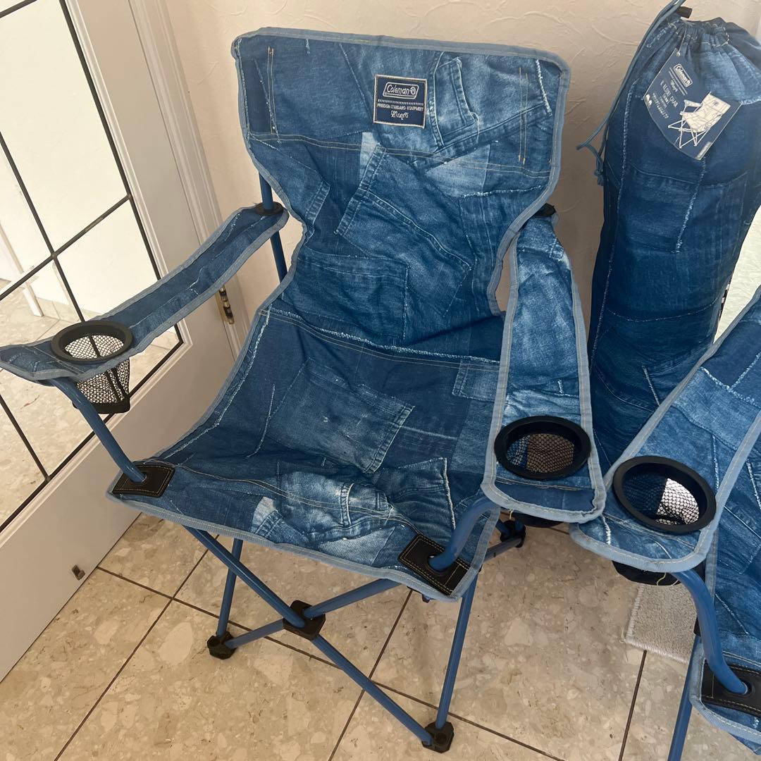 ✨ペアセット✨Coleman コンパクト リゾート チェア デニム 廃盤