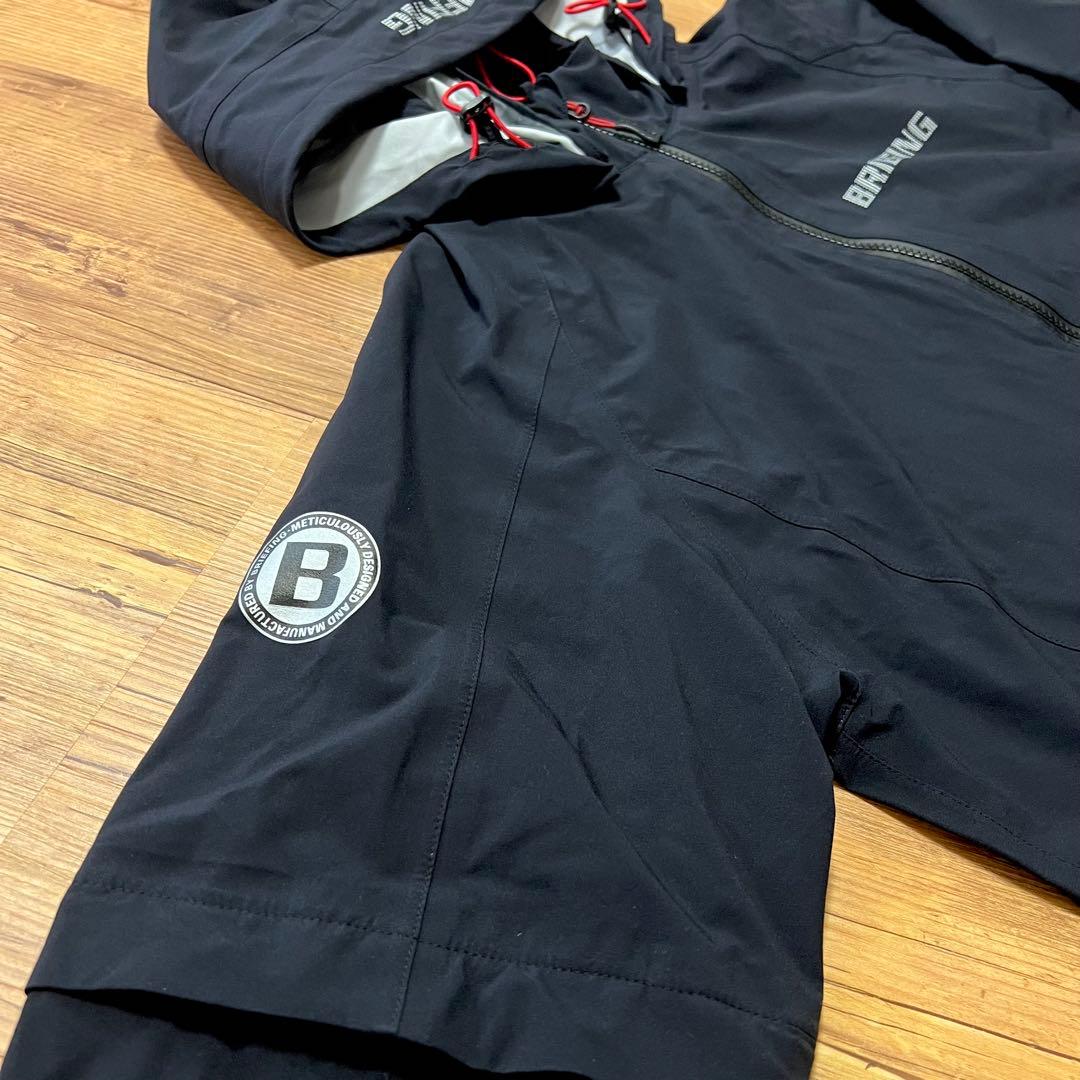 Tomo　BRIEFING GOLF ジャケットブラック レインウェア L