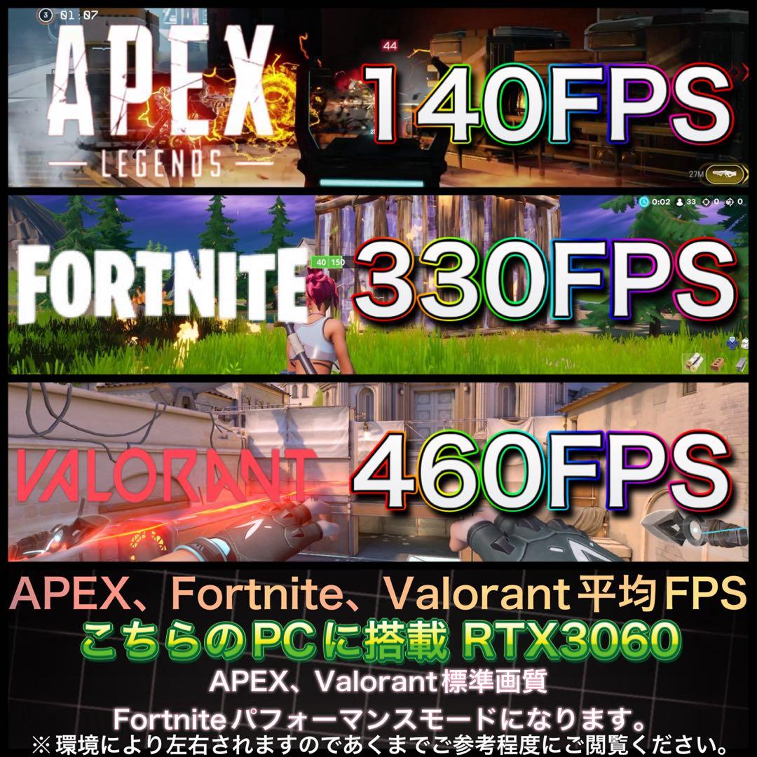 PCデビューにも◎RTX2060搭載ゲーミングPCモニター付フルセット