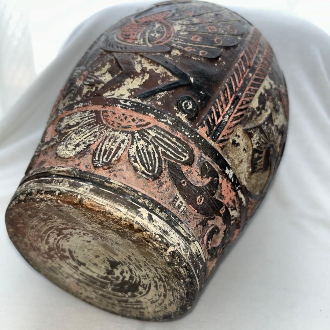 琉球古典焼　花瓶　壺　沖縄　アンティーク