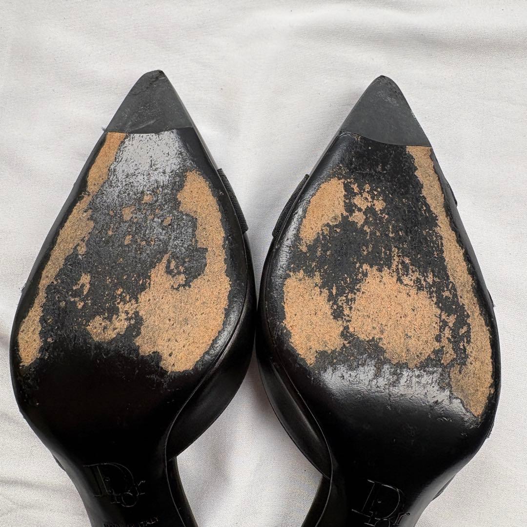 靴 Christian Dior bondage mules black