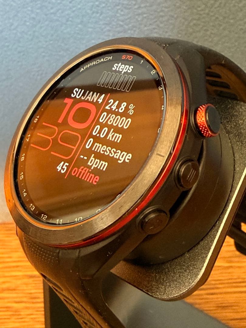 【23年9月購入美品】GARMIN Approach S70 47mm ブラック