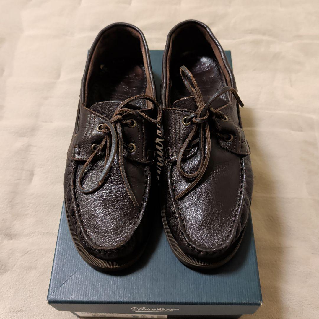 BEAMS別注 Paraboot BARTH 鹿革 マロン 7.5 箱付