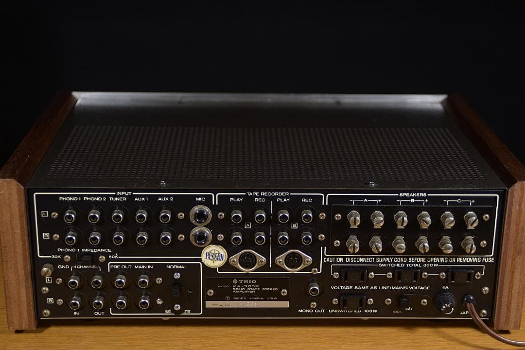 KA-7002 TRIO プリメインアンプ 整備済み動作品