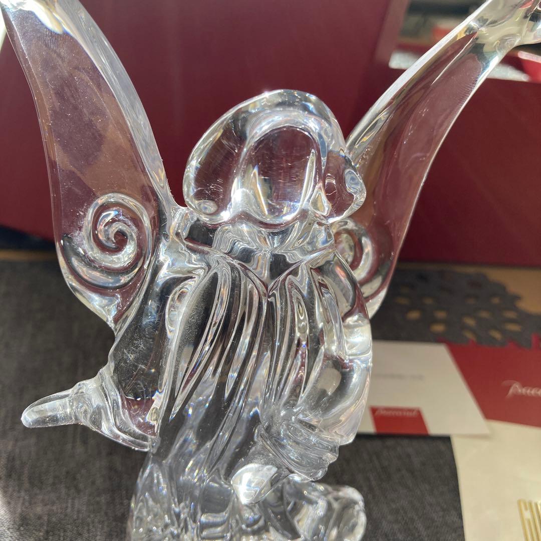 バカラ　Baccarat 大天使　立像　美品　刻印有り　美品　置物　クリスマス
