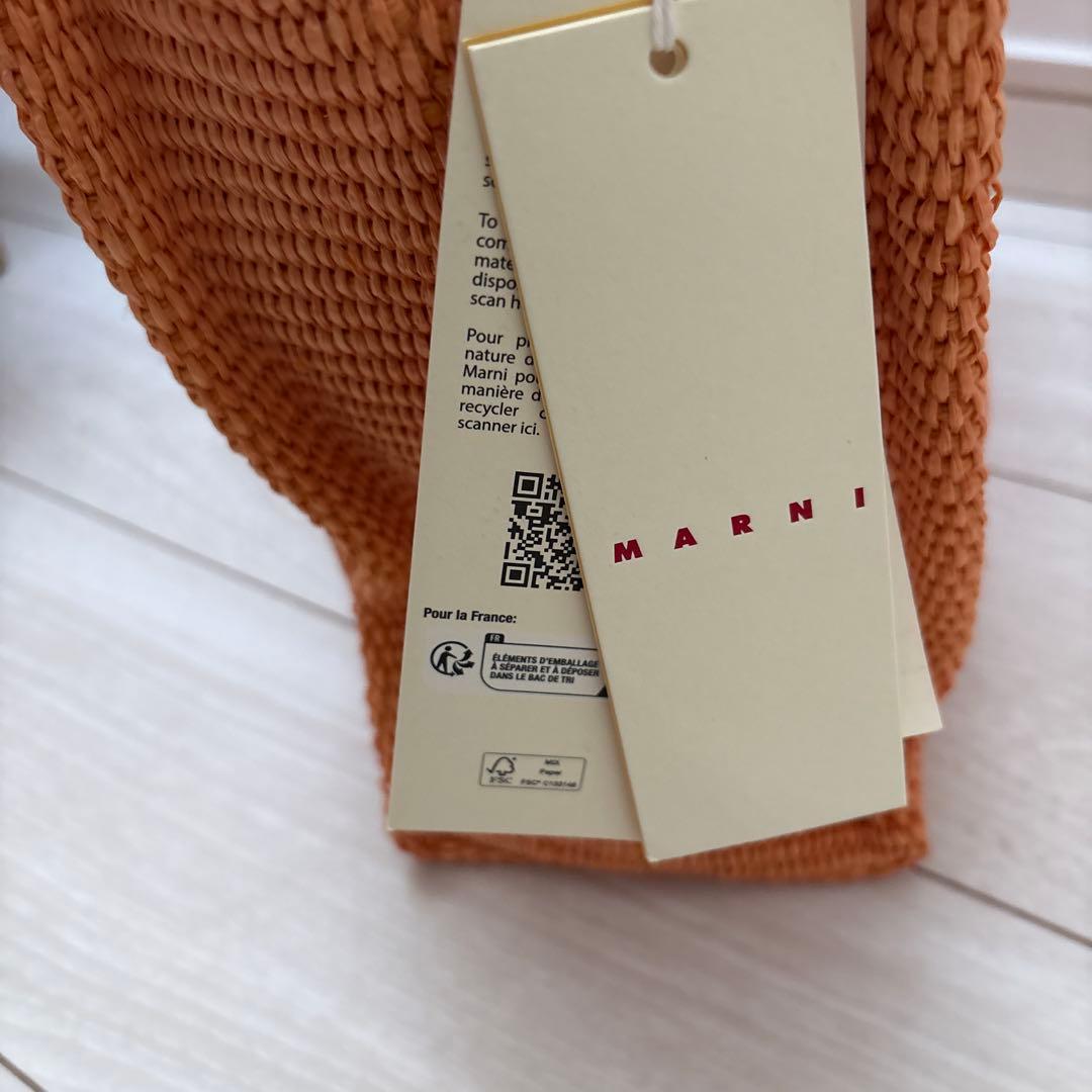 MARNI オレンジ スモールトート