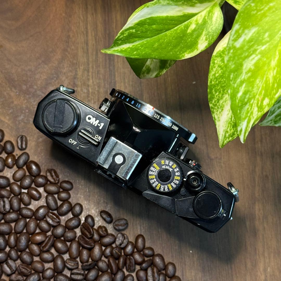 ✨本日のみ✨ブラックボディ美品✨実写・整備済✨OLYMPUS OM-1 完動品‼️
