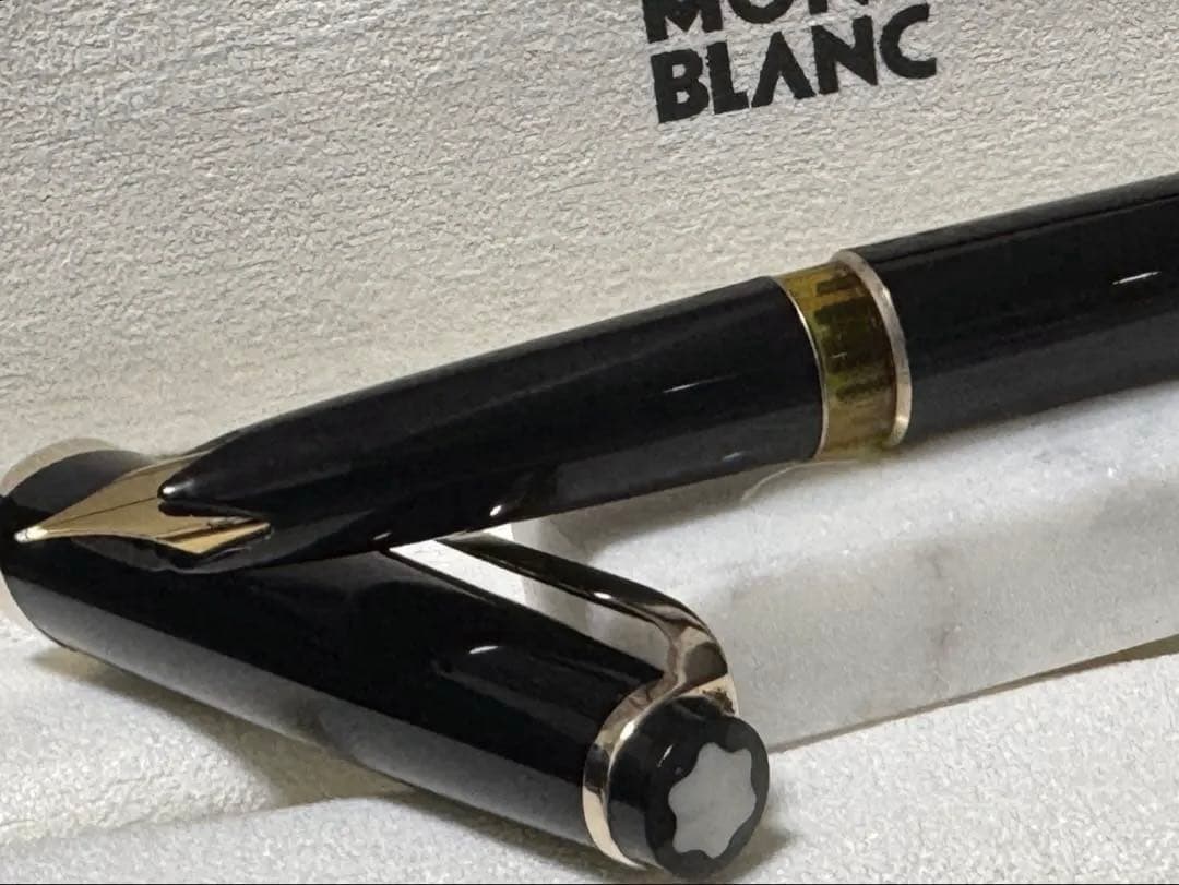 【美品】モンブラン万年筆 No12 1960s ペン先18c 750 ブラック
