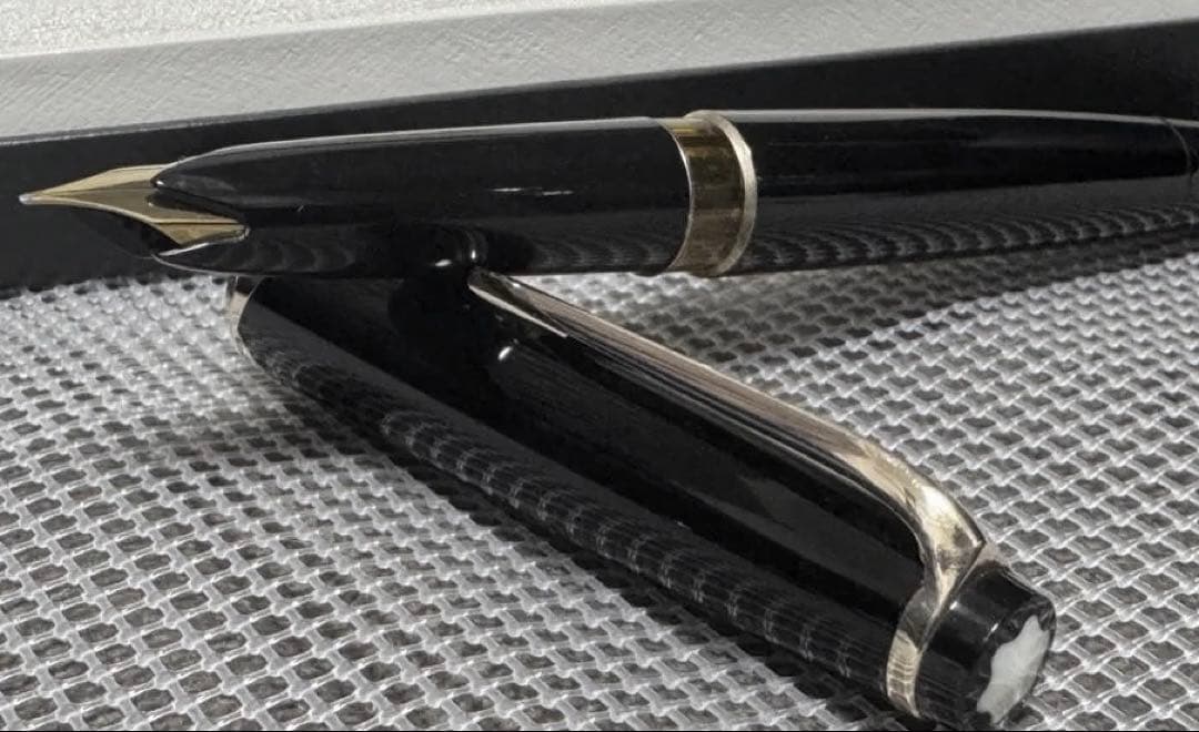 【美品】モンブラン万年筆 No12 1960s ペン先18c 750 ブラック