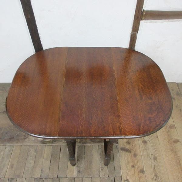 イギリス アンティーク 家具 ゲートレッグテーブル ツイスト 英国 6141e